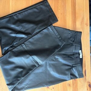 Abercrombie & Fitch Vegan Leather 90s Stretch Pant